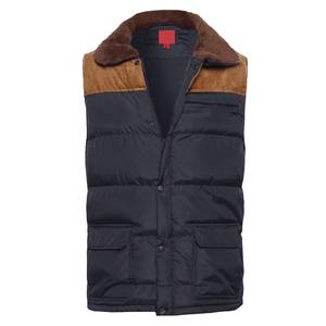Veste matelassée pour homme, manches régulières, fabriquée par des professionnels, taille plus, fermeture éclair, imperméable, coupe-vent, standard - Product Image 1