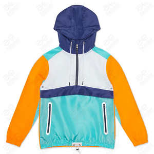 Latest Custom Men Pullover Windbreaker Tracksuit Outdoor Best Quality New <b>Model</b> Custom Color Contrast 2 Piece Sets for Men - Product Image 5
