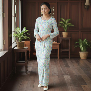 2025 Modest Embroidered Layering Abaya Manufacturer Cey Crepe Ironless Eco-Friendly Built-in <b>Bra</b> Ready Stock - Product Image 1