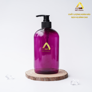 Botella de plástico transparente PET de 400ml de color personalizado de fábrica de Vietnam, botella de gel de ducha/champú/limpiador Facial al por mayor - Product Image 4