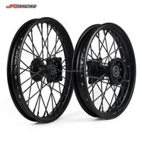 Jeu de roues et jantes en aluminium CNC de 14 pouces à l'avant et de 12 pouces à l'arrière pour la modification de la moto électrique Yozma IN10