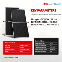 Module Trinasolar Ultra BIFACIAL DUAL Glass MONOCRYSTALLINE pour la maison/l'industrie TSM-NEG19RC.20 625-650W N-type I-TOPCon