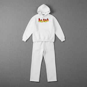 Conjunto Deportivo de Invierno Unisex de Alta Calidad OEM, 100% Algodón, Estilo Casual, Personalizado, con Capucha, de Dos Piezas, con Estampado Sólido - Product Image 2