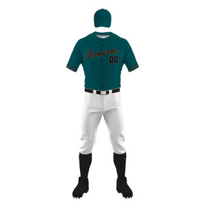 Haute Qualité 100% Polyester Jeunesse Baseball Uniforme Ensembles Meilleur Nouveau À Manches Courtes Vêtements De Sport Respirant À Bas Prix Uniformes - Product Image 2
