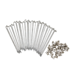 Motorrad- und ATV-Radspeichen-Set 40 Stück 3,00mm X 200mm 90 Grad Biegung mit Nippeln - Product Image 3