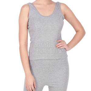 เสื้อกล้ามผู้หญิงผ้าฝ้าย 100% ระบายอากาศดี สวมใส่สบาย น้ำหนักเบา เป็นมิตรกับสิ่งแวดล้อม ขายตรงจากโรงงาน สินค้าขายดี มาใหม่ - Product Image 1