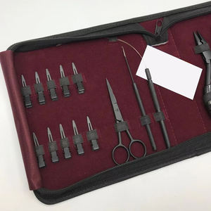 ชุดเครื่องมือต่อผมแบบมืออาชีพพร้อมเข็มและคีมร้อยลูกปัด มาพร้อมกระเป๋าหนังที่ทนทาน - Product Image 6