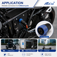 Connecteur hybride JBoCnt M25 IP67 étanche en nylon 2+1+5 8 broches mâle 45A pour batterie de moto électrique