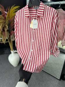 Chemises habillées en satin à pois pour hommes, décontractées, à manches longues, boutonnées, vêtements de plage printemps-été, légères et respirantes - Product Image 4