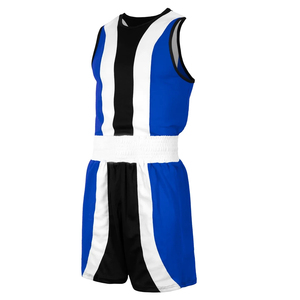 Conjunto de Ropa de Boxeo Personalizada, Ligera, Transpirable, Elástica, de Secado Rápido, Duradera, Antiencogimiento, Camiseta sin Mangas de Poliéster, Pantalones Cortos de Entrenamiento - Product Image 1