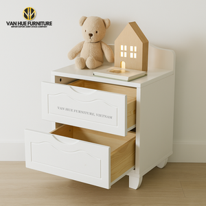 OEM and ODM services for wood nightstand large and 3 drawer wood nightstands from manufacturer - Product Image 1