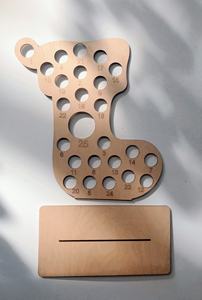 2023 nueva decoración del hogar CALENDARIO DE Adviento de madera titular patrón de Animal religioso madera contrachapada artesanías carteles de pared caja de Navidad - Product Image 4