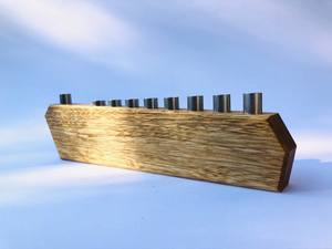 Porte-bougie menorah en bois très vendu pour la décoration de Noël, centre de table de mariage, décoration de table à domicile - Product Image 4