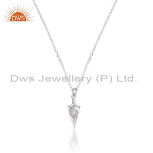 Colgante de colección de punta de flecha de moda con collar Proveedor de fabricación de joyas de plata esterlina 925 - Product Image 2