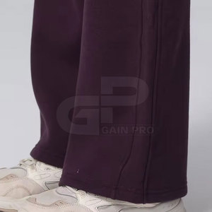 Pantalones Jogger de cintura elástica para mujer, pantalones ligeros de algodón suave para uso diario, pantalones formales de pierna ancha para mujer - Product Image 6