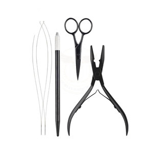 Hot Sale Premium Quality Stainless Steel Weft Extensions Professional Hair <b>Tools</b> Kit for Salon Styling and Use Set - Product Image 1