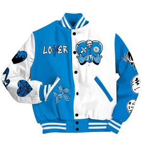 Chaqueta Bomber Varsity de Béisbol Personalizada de Alta Calidad para Hombre, 100% Algodón, con Logotipo Frontal, Ligera y de Secado Rápido - Product Image 1