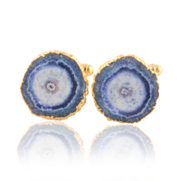 Boutons de manchette minimaliste en Quartz naturel, bijoux personnalisés, paire de boutons de manchette de styliste en or galvanisé pour hommes marié