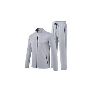 Conjunto de chándales para hombre, sudadera deportiva informal de manga larga con cremallera completa para correr, trajes de 2 piezas para hombre - Product Image 2