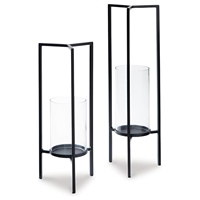 Support votif de pilier de bougie en métal moderne au toucher luxueux pour la décoration de mariage saisonnière de vacances pour Noël par Ambience Lifestyle