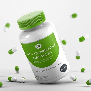 D3วิตามินที่กำหนดเอง20 000 IU K2 MK7 200mcg แคปซูลมังสวิรัติการสนับสนุนภูมิคุ้มกันของหัวใจในเลือดกระดูกความแข็งแรงสูงและคุณภาพ - Product Image 6