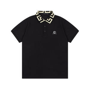 Camiseta Polo de Color Sólido con Logotipo Bordado Personalizado de Moda, 100% Algodón, Uniforme de Negocios de Golf para Hombre - Product Image 1
