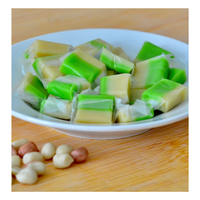 Bonbons à la noix de coco au goût sucré les plus vendus avec du pandan/taro/arachide/durian/cacao/ crème au lait/ saveur de thé vert à prix avantageux