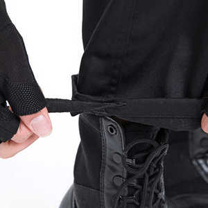 Uniformes de guardia de seguridad de diseño táctico de alta calidad, conjunto negro, proveedor de verano al aire libre para hombres, fabricante de uniformes, negro sólido - Product Image 6