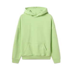 Sudaderas con Capucha de Color Sólido Personalizadas para Hombre, Estilo Urbano, Hombros Caídos, 100% Algodón, Talla Grande, Alta Calidad, Gruesas - Product Image 4
