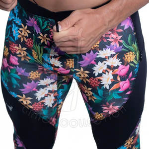 Leggings de sport personnalisables pour entraînement sur toute la longueur pour hommes, vêtements de sport imprimés par sublimation avec leggings emballés - Product Image 2