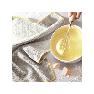 Lightweight Recyclable 100% Cotton Embroidered Abstract <b>Kitchen</b> Towels Pack of Two Durable Quick Dry Ideal for Chefs & <b>Kitchens</b> - Product Image 3