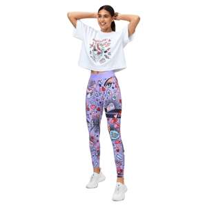 7/8 personnalisé imprimé léopard Legging taille haute entraînement Gym Yoga pantalon Sublimation Leggings pour les femmes - Product Image 5
