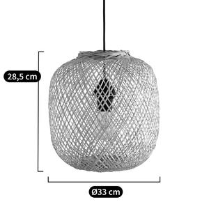 Lámpara Colgante de Bambú con Estructura de Bambú Hecha a Mano, Efecto de Iluminación Suave y Atractivo Interior Natural - Product Image 6