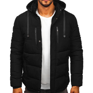 Chaqueta acolchada de moda para hombre cortavientos con capucha impresa por encargo de último diseño de moda - Product Image 6