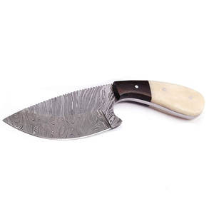 Couteau skinner en acier damas de haute qualité petit extérieur avec manche en os blanc couteau skinner de qualité supérieure avec manche en os blanc - Product Image 5