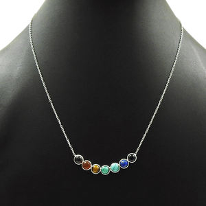 Natural Multi Gemstone 925 <b>Sterling</b> <b>Silver</b> <b>Necklace</b> Latest Designs Special Gift for Women and Girls Handmade Jewelry Manufacture - Product Image 1
