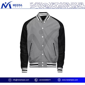 Veste universitaire avec coutures de haute qualité et boutons pression-Options de conception personnalisées pour les écoles, les collèges et les équipes sportives - Product Image 2