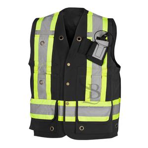 Vêtements de sécurité réfléchissants multi-poches Gilet de construction Gilet réfléchissant haute visibilité Vêtements de travail personnalisés Gilets haute visibilité Vêtements de travail - Product Image 2