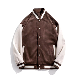 Chaqueta con letras bordadas personalizadas para hombre con logotipos y parches personalizados Chaqueta estilo universitario Premium - Product Image 3