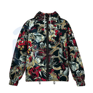 Chaqueta Cortavientos Deportiva con Capucha, Estilo Urbano, Personalizada con Estampado, Impermeable, para Primavera, para Hombre y Mujer, Diseño Sólido con Logotipo Frontal - Product Image 2