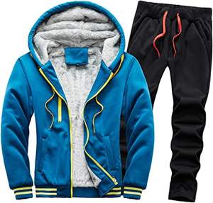 Men's High Quality Cotton Unisex Hoodie Sets Fall <b>Clothing</b> Customizable Jogger Sweatsuit Tracksuit Solid Men's Tracksuit - Product Image 6
