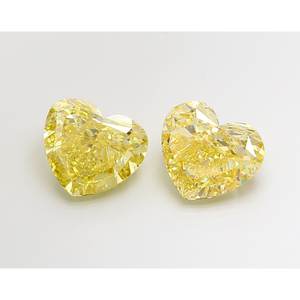 เพชรรูปหัวใจ 10.03 กะรัต VS1 สีเหลืองเข้มแฟนซี เพาะเลี้ยงในห้องปฏิบัติการ - Product Image 1