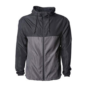 Men's Lightweight Canvas Windbreaker <b>Jacket</b> Coat Full Zip up Waterproof Sports Apparel with Hoodie for Winter <b>Workout</b> Wholesale - Product Image 1