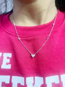 สร้อยคอรักหัวใจ925เงินสเตอร์ลิงมินิมอลลิสต์ของขวัญวันครบรอบ - Product Image 3