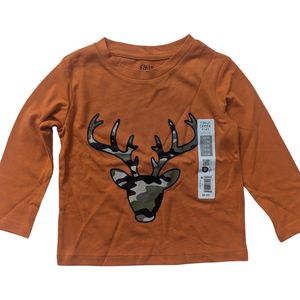 Camiseta de algodón estampada larga Sve con cuello redondo para bebé de marca Stock de invierno Lote de prendas - Product Image 4