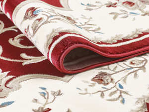 Alfombra turca de lujo hecha a máquina, modelo Laila Rojo, premium para sala de estar, del fabricante de Gaziantep. - Product Image 2