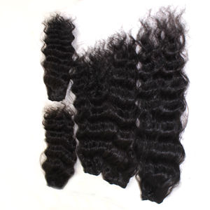 "100% Cabello humano Suelto Onda profunda Cinta rizada en extensiones de ondas de agua 10-40in" - Product Image 2