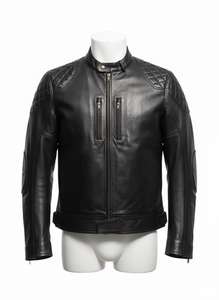 เสื้อแจ็คเก็ตหนังผู้ชายทรงสุภาพ ซิปคุณภาพดี ผ้าแคนวาสเคลือบกันน้ำ กันลม ระบายอากาศได้ดี ทรงเข้ารูป สไตล์สตรีทแวร์ สำหรับฤดูหนาว - Product Image 2