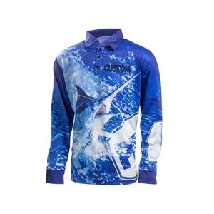 Camisas Polo de Manga Larga al por Mayor de Fábrica, Camisas Polo Deportivas para Hombre, Diseño de Logotipo Personalizado, Sublimación, Ropa de Pesca - Product Image 4