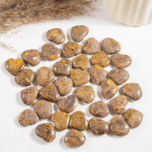 Vente en gros de cœurs en cristal de jaspe éléphant en forme de cœur pour la décoration et la méditation - Product Image 2